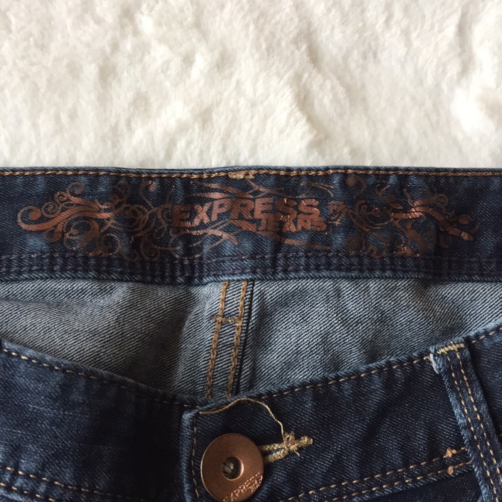Express cropped jeans - blue - Picture 4 of 6